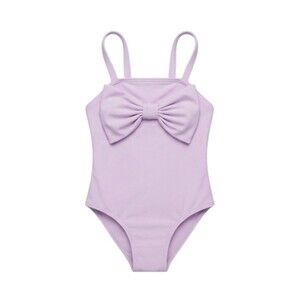 Habitual Girl Purple Lavender One Piece Swimsuit Swim Bathing Suit Kids Size 7 8